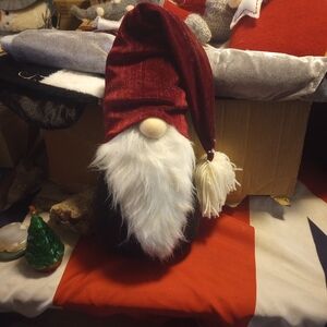 Festive Red and White Holiday Gnome